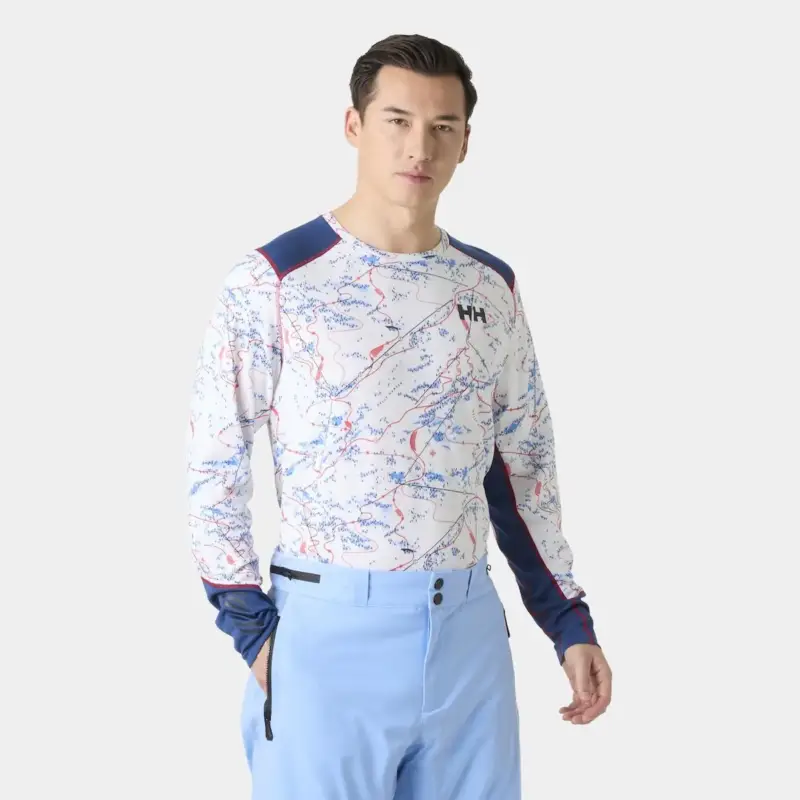 Sprawdź teraz Bluza termoaktywna męska Helly Hansen Lifa Active Crew - White Slope