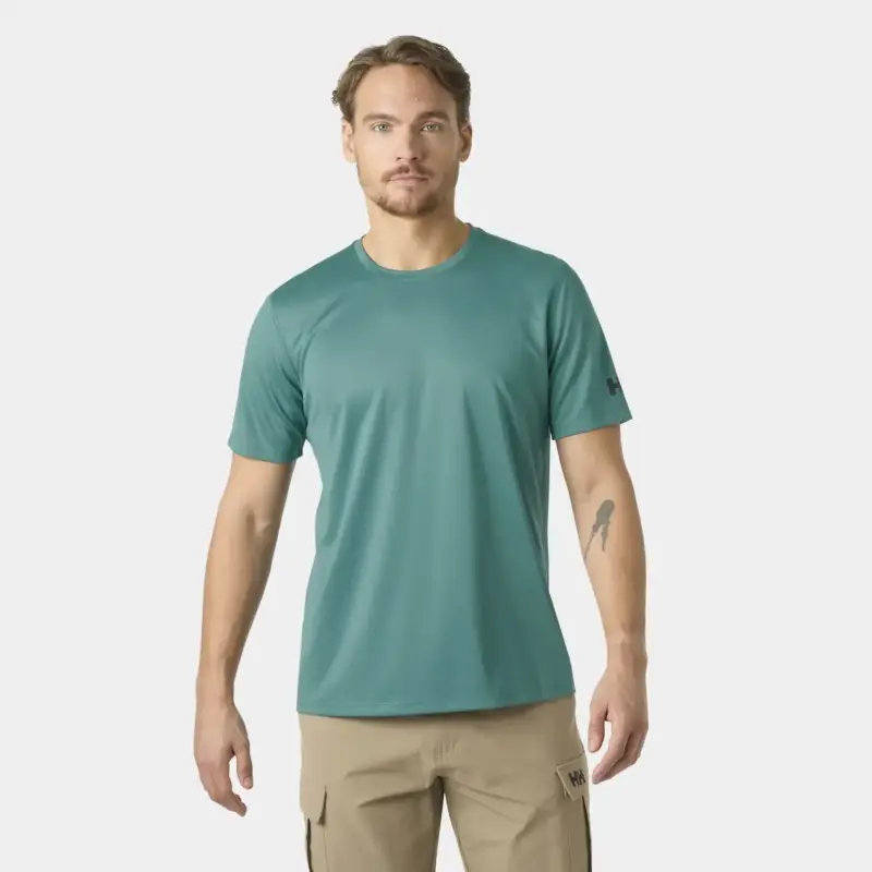 Zniżka Koszulka z filtrem UV męska Helly Hansen HH Tech T-Shirt 2.0 - Opal Green