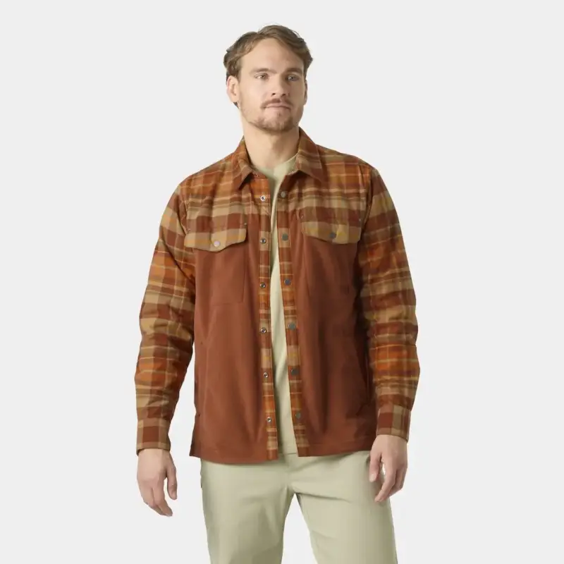 Ostatnie sztuki Koszula polarowa męska Helly Hansen Lokka Fleece Shirt - Iron Oxide