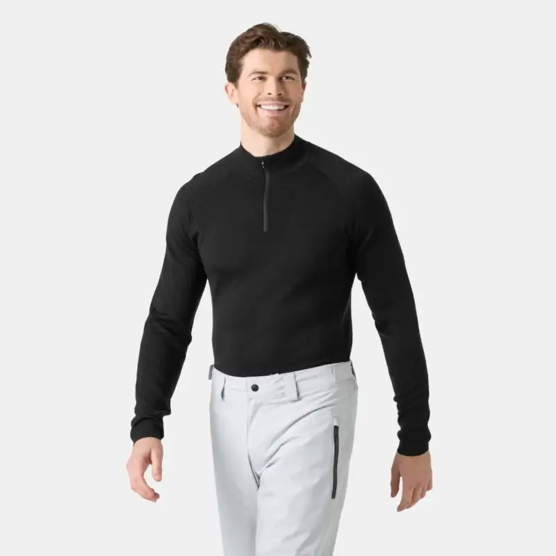 Sprawdź teraz Bluza termoaktywna z merino męska Helly Hansen Lifa Merino Knitevo Half-Zip - Black