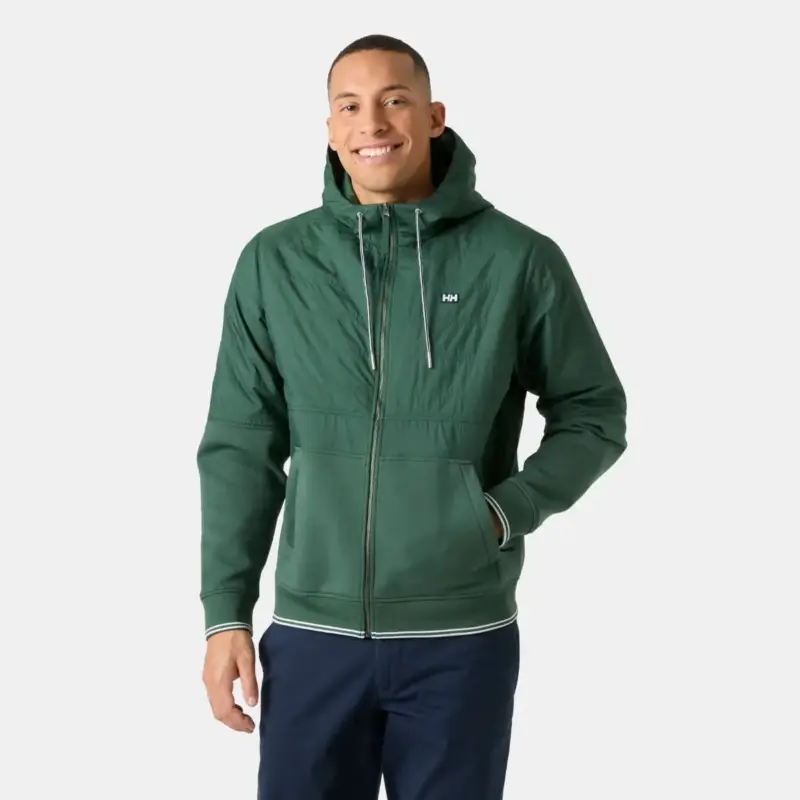 Kup teraz Kurtka hybrydowa męska Helly Hansen Koster Hybrid Full-Zip Hoodie - Jungle Green