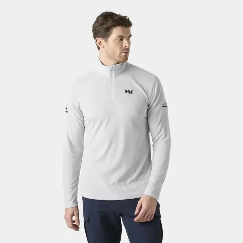 Bluza szybkoschnąca męska Helly Hansen HP 1/2 Zip Pullover - Grey Fog Promocja