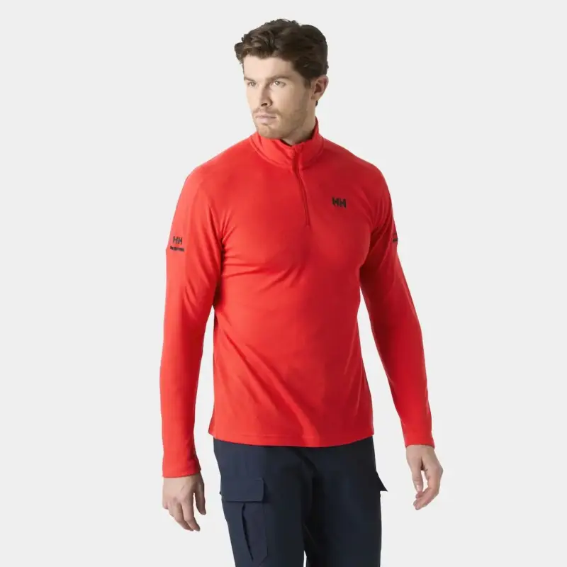 Bluza szybkoschnąca męska Helly Hansen HP 1/2 Zip Pullover - Alert Red Cena promocyjna