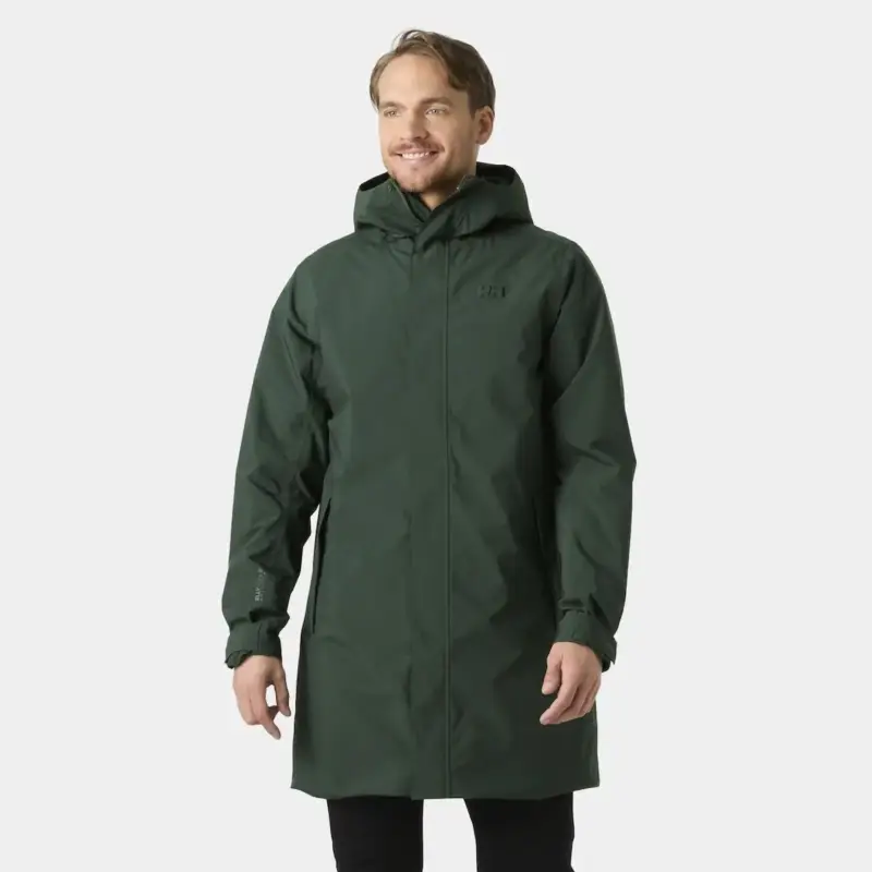 Ostatnie sztuki Płaszcz ocieplany męski Helly Hansen Brussel Insulated Rain Coat - Dark Jungle