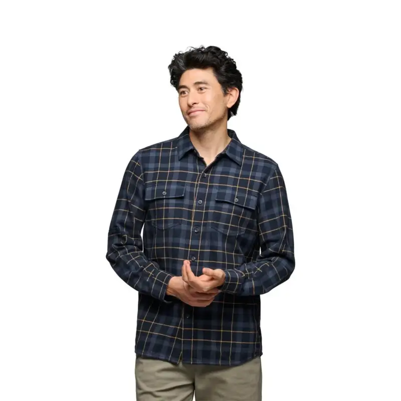 Koszula bawełniana męska Black Diamond Project Twill LS Shirt - Charcoal/Black Super okazja
