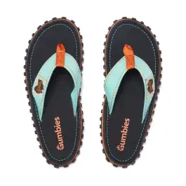 Darmowy zwrot Japonki męskie Gumbies Islander Flip-Flops - Tricolor Black