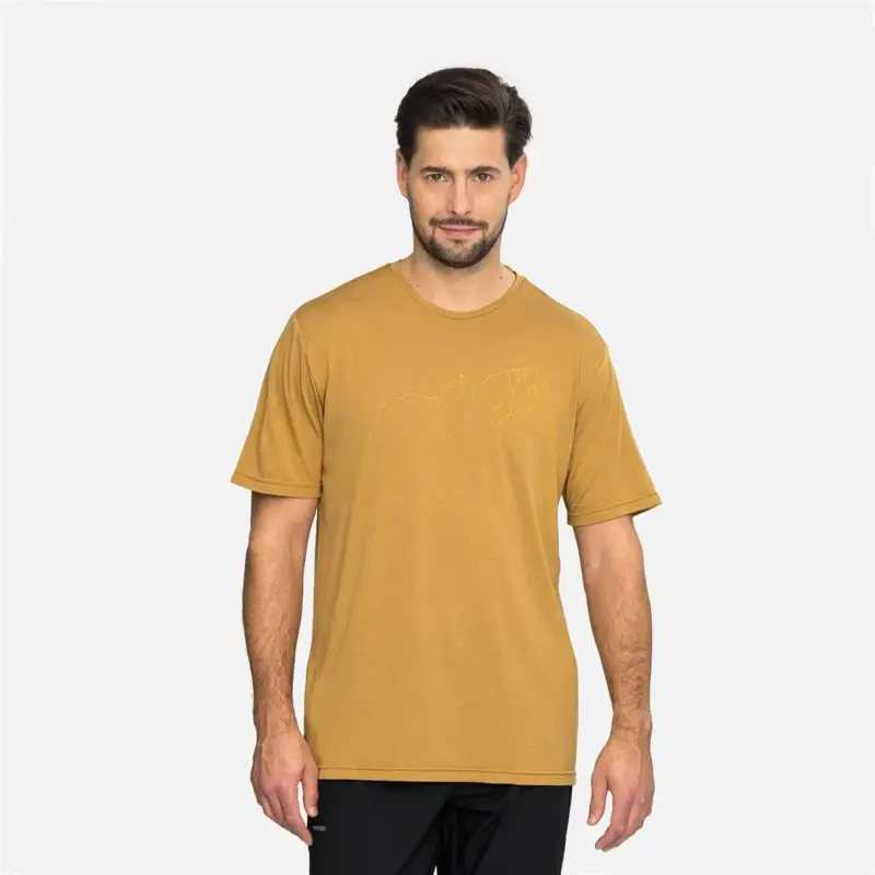Koszulka z ochroną UV męska Viking Morain - Light Brown Obniżka ceny