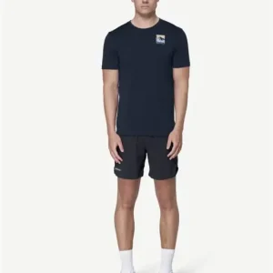 Koszulka z merynosa męska Devold Classic Summit Tee - Ink Wysoka jakość