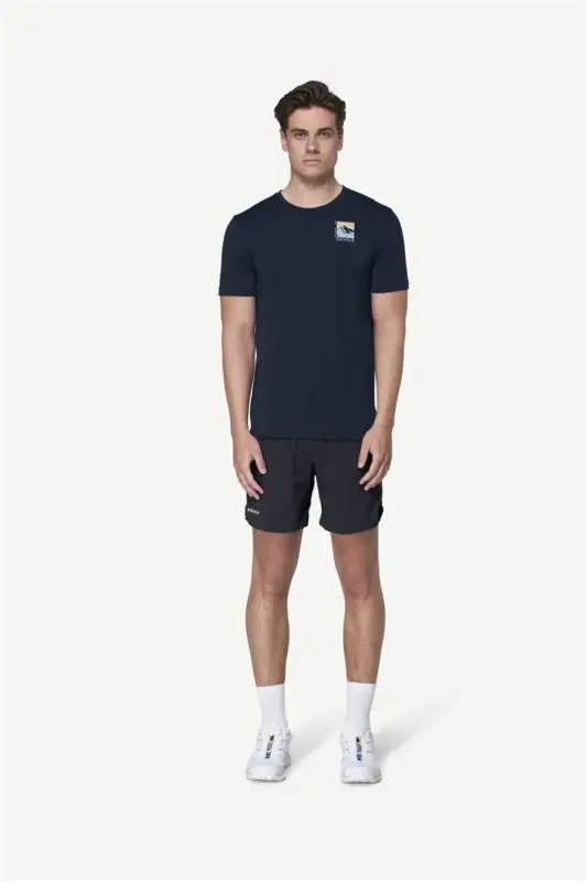 Koszulka z merynosa męska Devold Classic Summit Tee - Ink Wysoka jakość