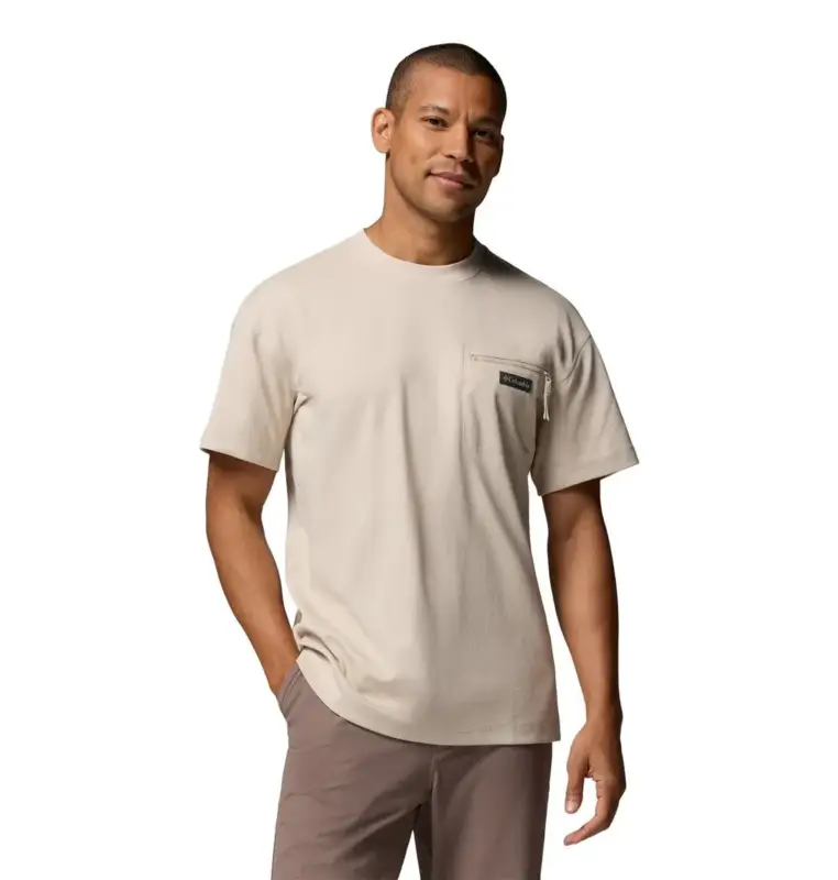 Oferta limitowana Koszulka szybkoschnąca męska Columbia Echo Passage™ SS Crew - Dark Stone