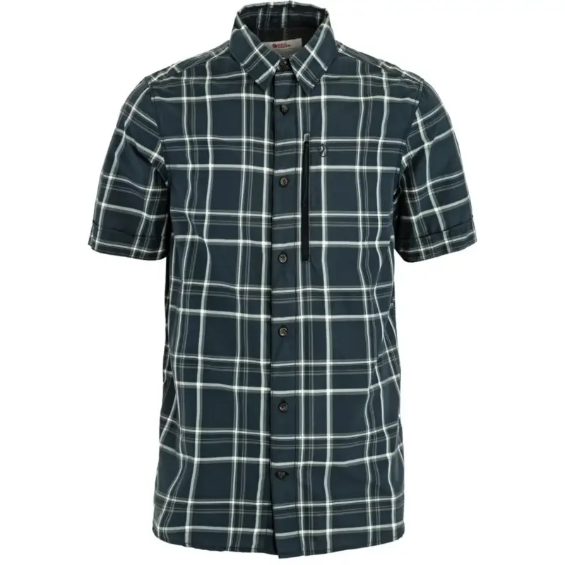 Zamów dziś Koszula szybkoschnąca męska Fjallraven Abisko Hike Shirt SS - Dark Navy/Chalk White