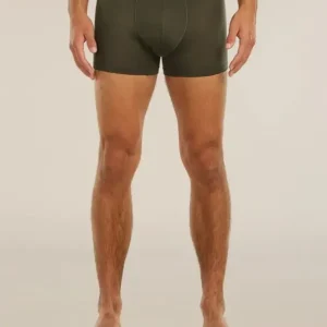 Bokserki termoaktywne męskie Icebreaker Merino 125 Cool-Lite™ Anatomica Boxers - Dark Loden Rabat