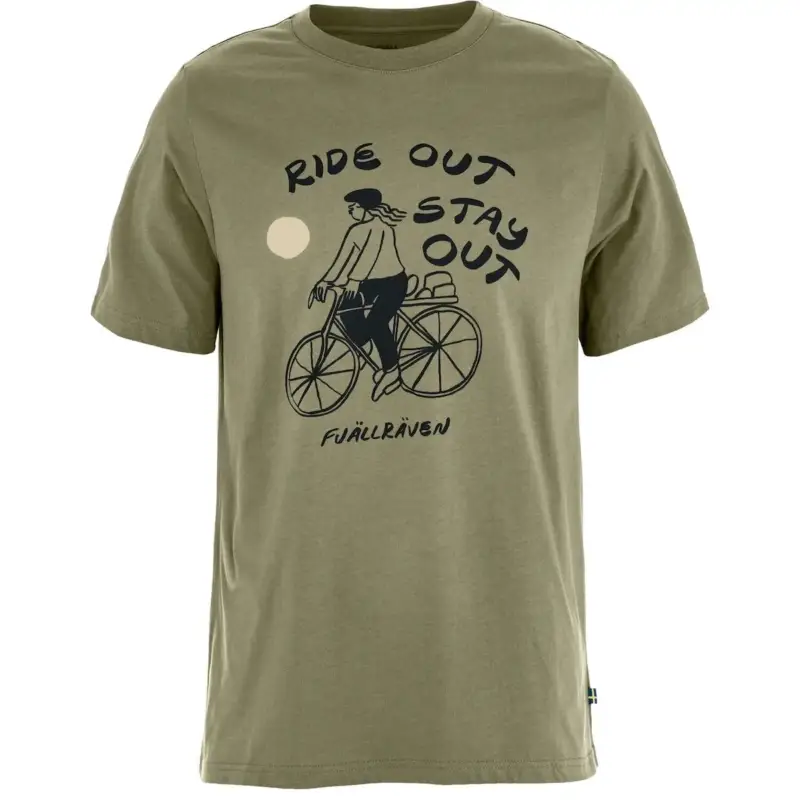 Koszulka rowerowa męska Fjallraven Hoja Iväg T-shirt - Green Ostatnia szansa