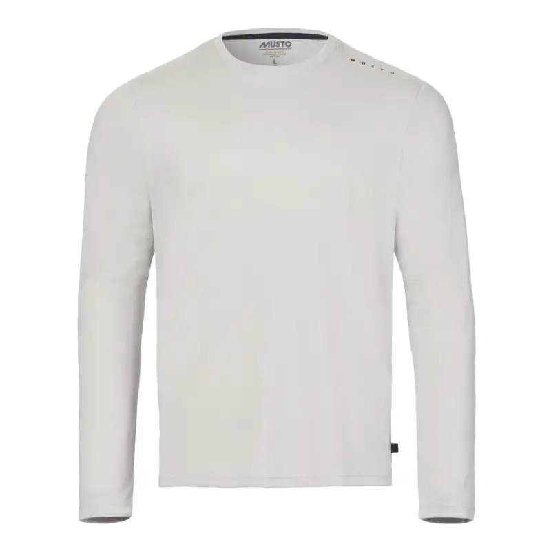 Szybka wysyłka Bluza z ochroną UV męska Musto EVO Crew Sunblock LS Tee - Platinum