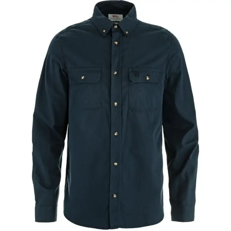 Koszula flanelowa męska Fjallraven Övik Lite Flannel Shirt - Dark Navy Hit sprzedaży