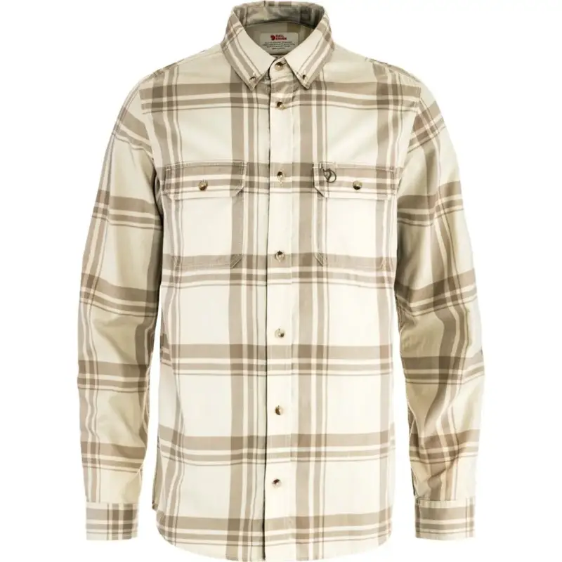 Koszula flanelowa męska Fjallraven Övik Lite Flannel Shirt - Chalk White/Fossil Nowość