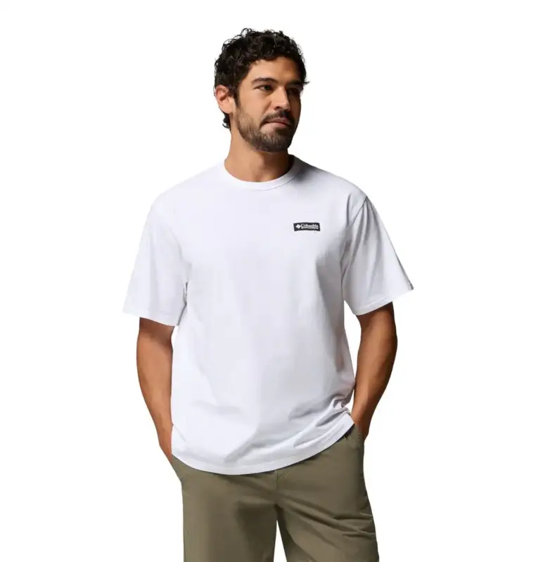 Koszulka bawełniana męska Columbia CSC™ Heavyweight Tee - White Popularny