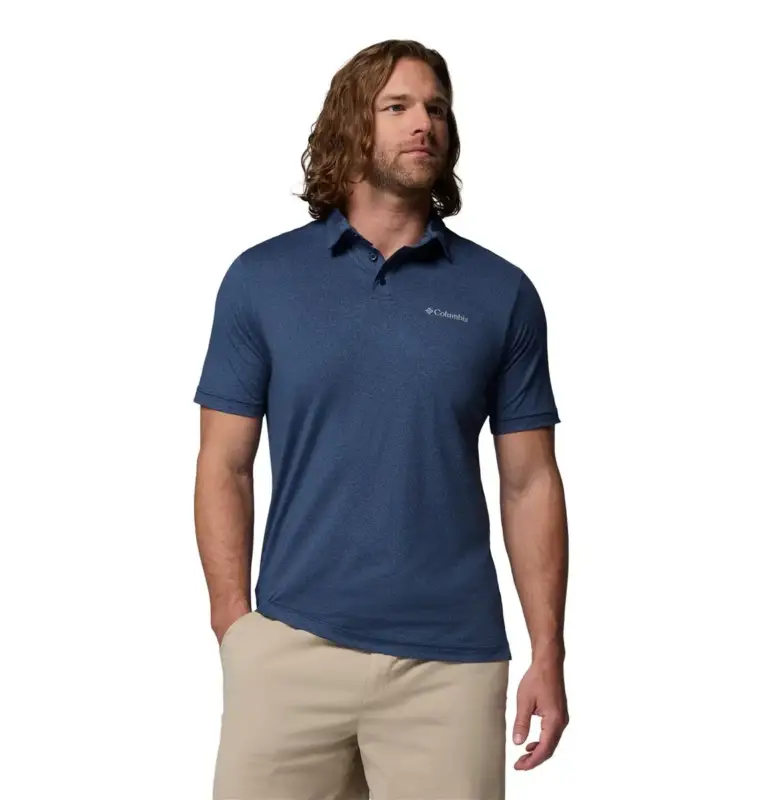 Ostatnie sztuki Koszulka szybkoschnąca męska Columbia Parsons Point™ Polo - Collegiate Navy