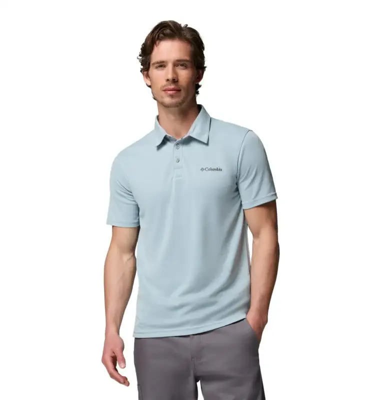 Koszulka szybkoschnąca męska Columbia Nelson Point™ Polo - Crushed Blue Darmowy zwrot