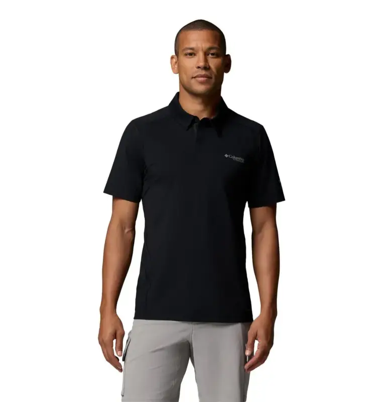 Łatwy zwrot Koszulka szybkoschnąca męska Columbia Diamond Peak Pro™ Polo - Black