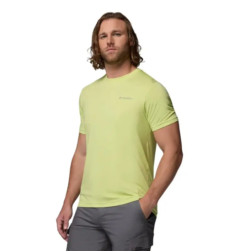Koszulka szybkoschnąca męska Columbia Parsons Point™ SS Back Graphic Tee - Citron Haze Niska cena