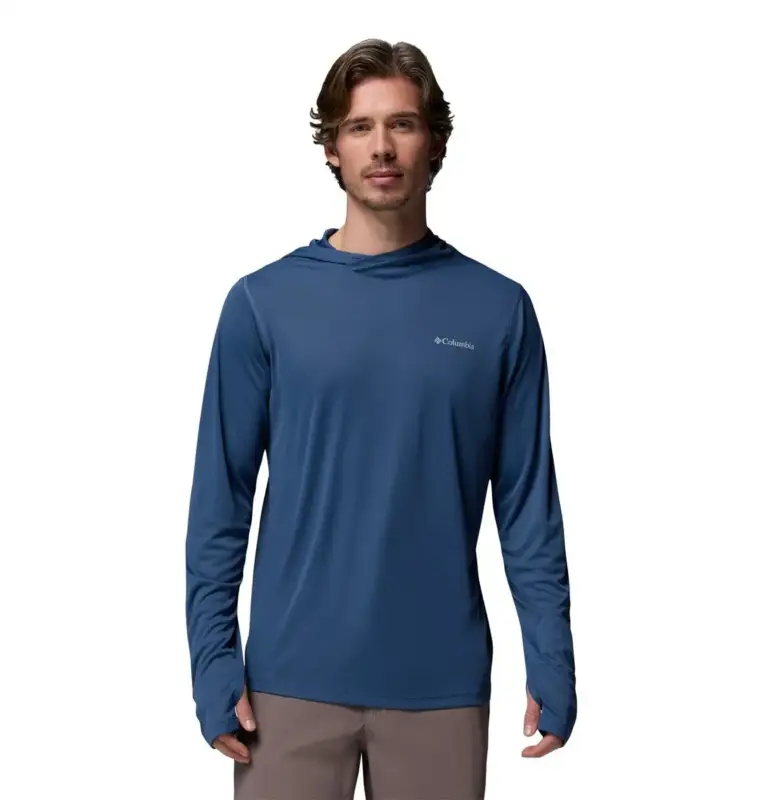Ekspresowa dostawa Bluza szybkoschnąca męska Columbia Zero Rules™ Light Hoodie - Dark Mountain