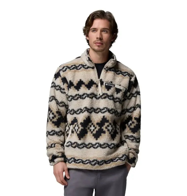 Polar męski Columbia Rugged Ridge™ High Pile Half Zip - Dark Stone Wyprzedaż