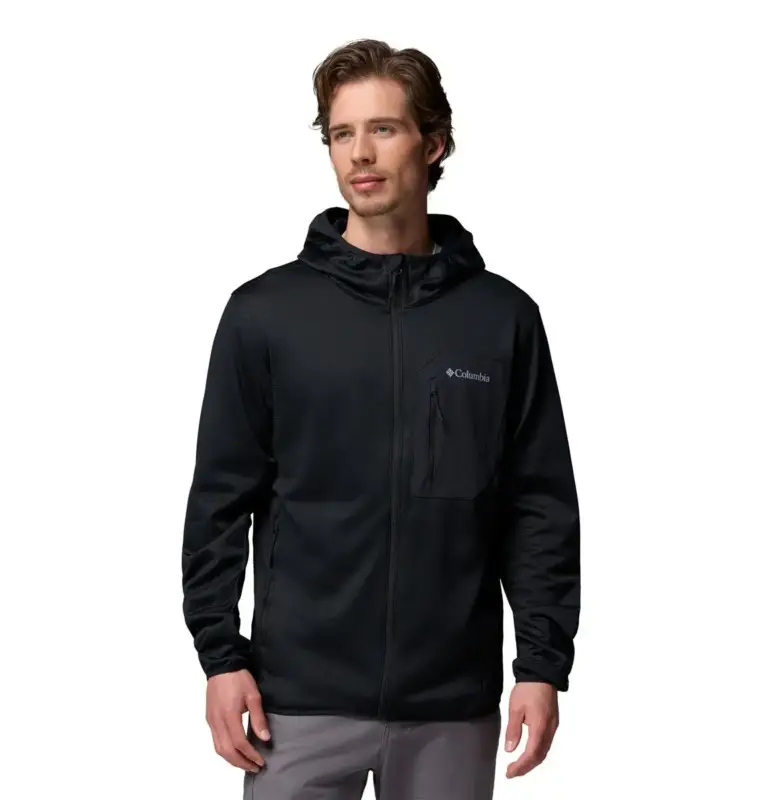 Polar męski Columbia Tall Heights™ Hdd Grid Fleece Full Zip - Black Szybka wysyłka