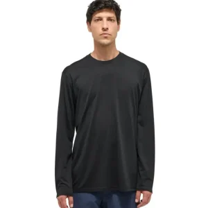 Bluza termoaktywna męska Haglofs Kaise Wool LS Tee - True Black Ekspresowa dostawa