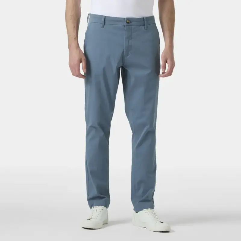Spodnie bawełniane męskie Helly Hansen Bryggen Chino Pants Regular - Washed Navy Obniżka ceny