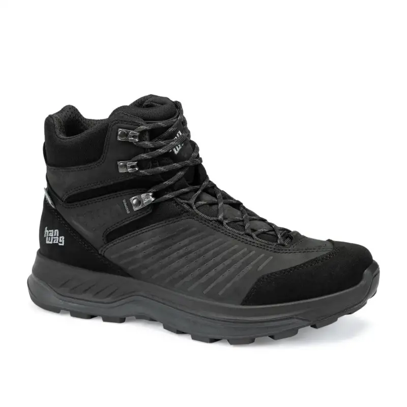 Buty trekkingowe męskie Hanwag Bluestrait Mid Es - Black/Asphalt Sprawdź teraz