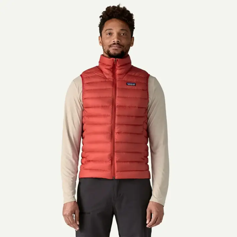 Popularny Kamizelka puchowa męska Patagonia Down Sweater Vest - Amanita Red