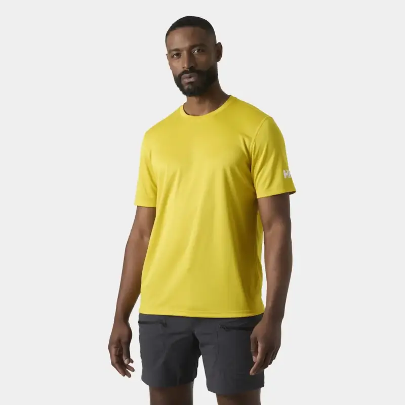 Szybka dostawa Koszulka z filtrem UV męska Helly Hansen HH Tech T-Shirt 2.0 - Gold Rush