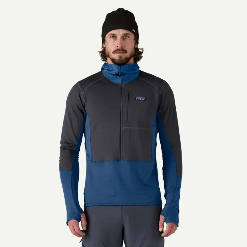 Tani Bluza techniczna męska Patagonia R1® Fleece Pullover Hoody - Clement Blue