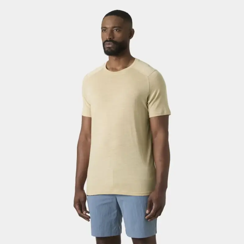 Wybór klientów Koszulka termoaktywna męska Helly Hansen Durawool T-shirt - Khaki