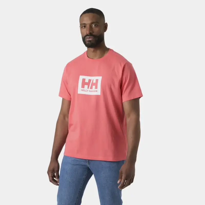 Nie przegap Koszulka bawełniana męska Helly Hansen HH Box T 2.0 - Nantucket Red