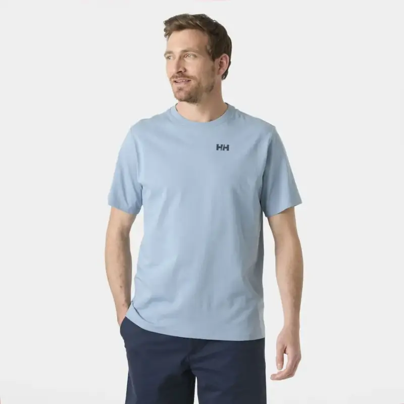 Ostatnia szansa Koszulka bawełniana męska Helly Hansen Shoreline T-Shirt 3.0 - Windy Blue