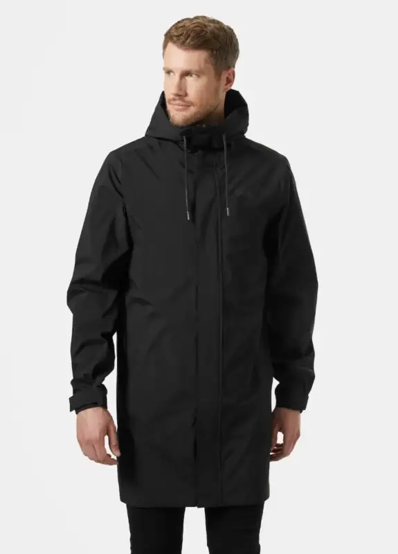 Płaszcz membranowy męski Helly Hansen Munich Rain Coat - Black Do wyczerpania zapasów
