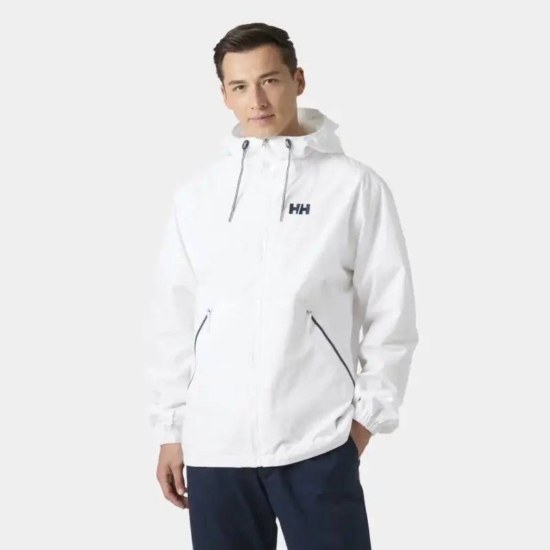 Kurtka membranowa męska Helly Hansen Sandoy Rain Jacket - White Zamów dziś