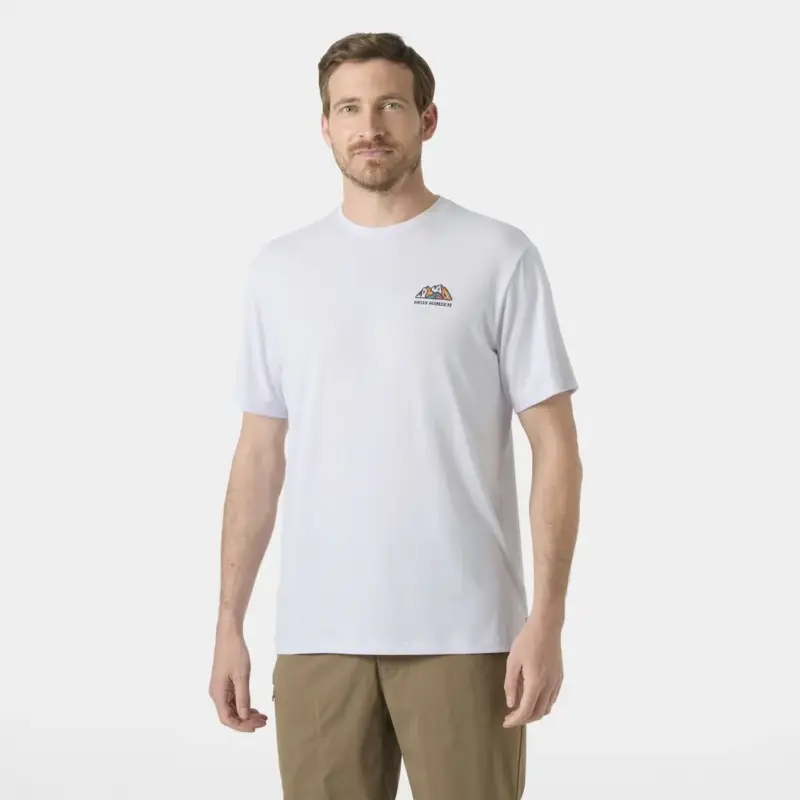 Bestseller Koszulka z filtrem UV męska Helly Hansen Skog Graphic T-Shirt - Even Light