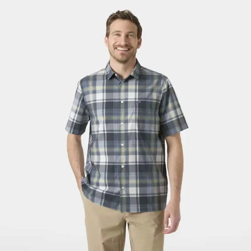 Koszula szybkoschnąca męska Helly Hansen Fjord QD SS Shirt 2.0 - Washed Navy Nowość