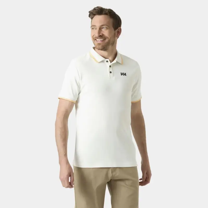Ekspresowa dostawa Koszulka szybkoschnąca męska Helly Hansen Kos Polo - Offwhite