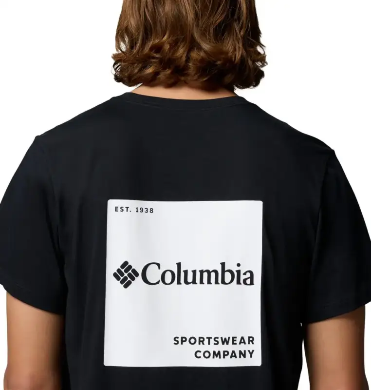 Dostępne od ręki Koszulka bawełniana męska Columbia CSC™ Logo Back Tee - Black