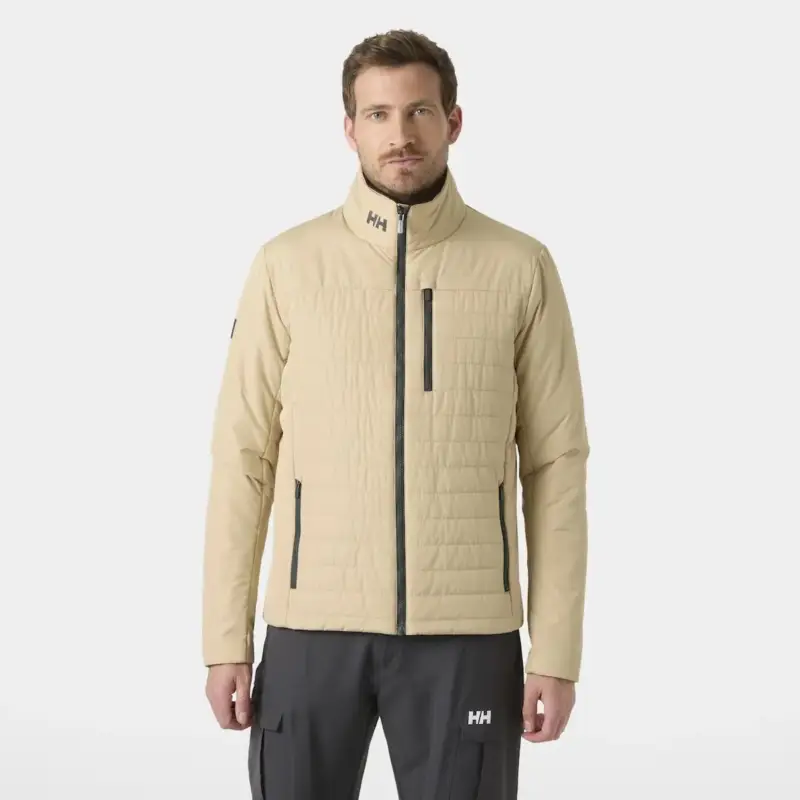 Kurtka ocieplana męska Helly Hansen Crew Insulator Jacket 2.0 - Khaki Obniżka ceny