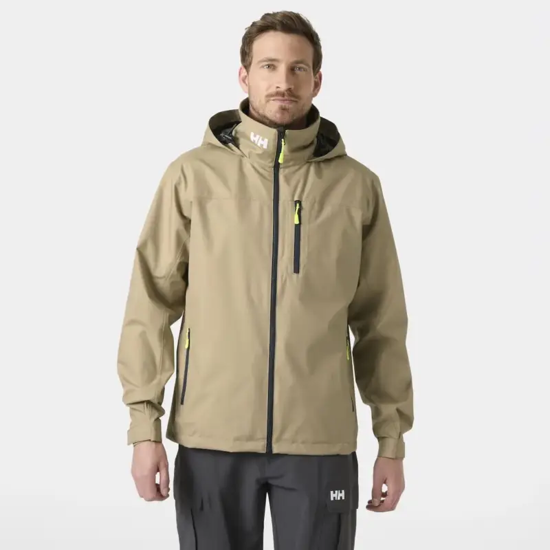 Kurtka żeglarska męska Helly Hansen Crew Hooded Jacket 2.0 - Pebble Okazja