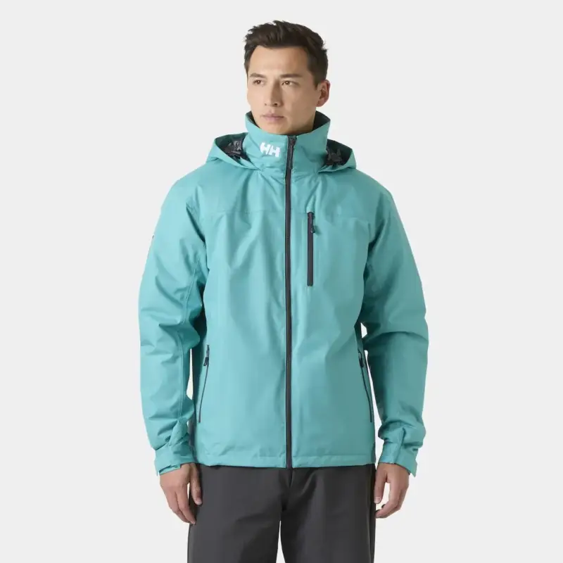 Kurtka żeglarska męska Helly Hansen Crew Hooded Midlayer Jacket 2 - Dark Mint Łatwy zwrot