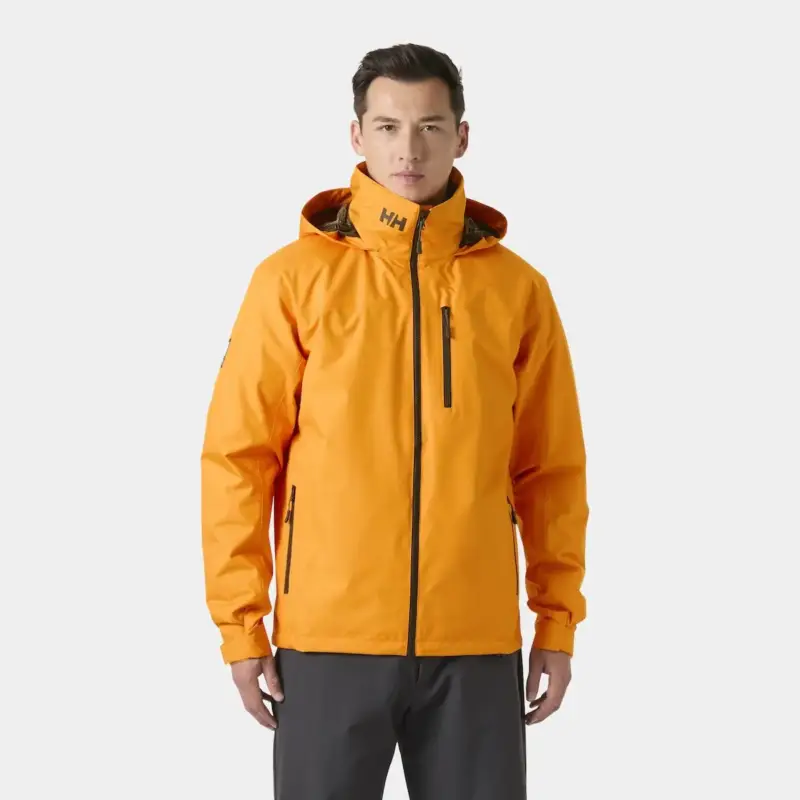Kurtka żeglarska męska Helly Hansen Crew Hooded Midlayer Jacket 2 - Ignite Orange Wyjątkowa oferta