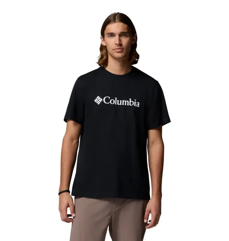 Koszulka bawełniana męska Columbia CSC Basic Logo™ Tee - Black Taniej