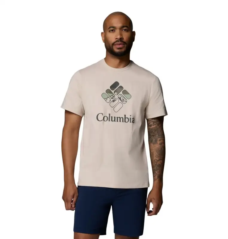 Najlepsza cena Koszulka bawełniana męska Columbia CSC™ Seasonal Graphic Tee - Dark Stone