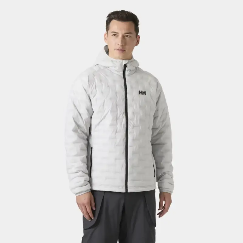 Hit cenowy Kurtka ocieplana męska Helly Hansen Hybrid Stretch Hooded Insulator - Grey Fog